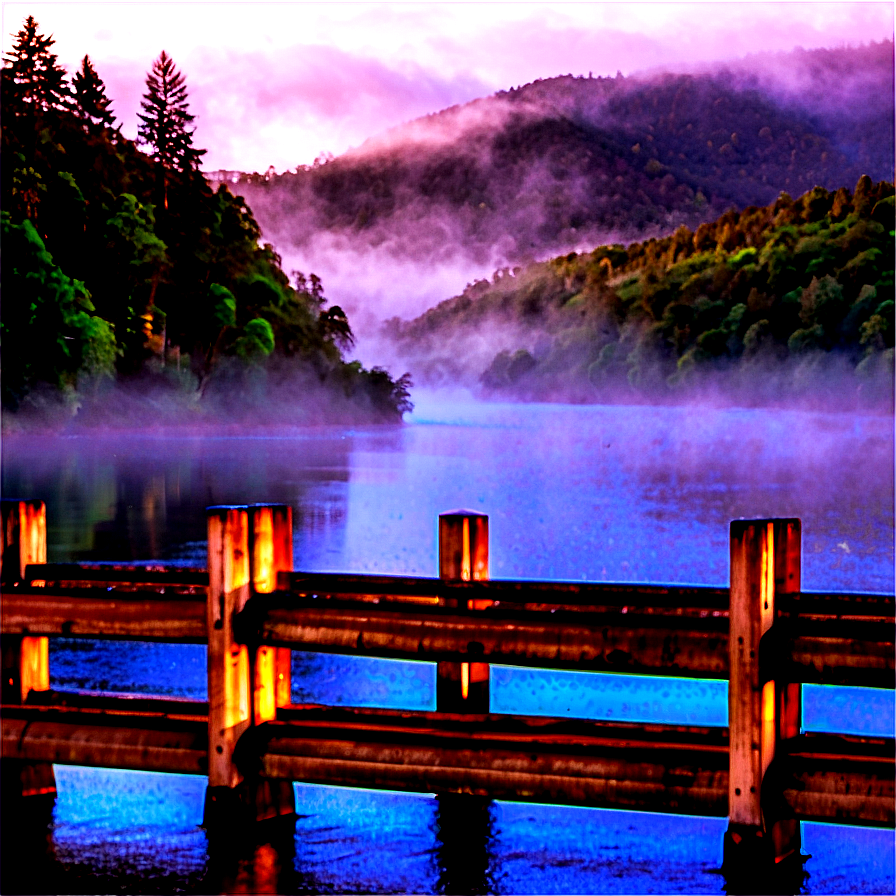 Foggy Morning Bridge Png Jua63