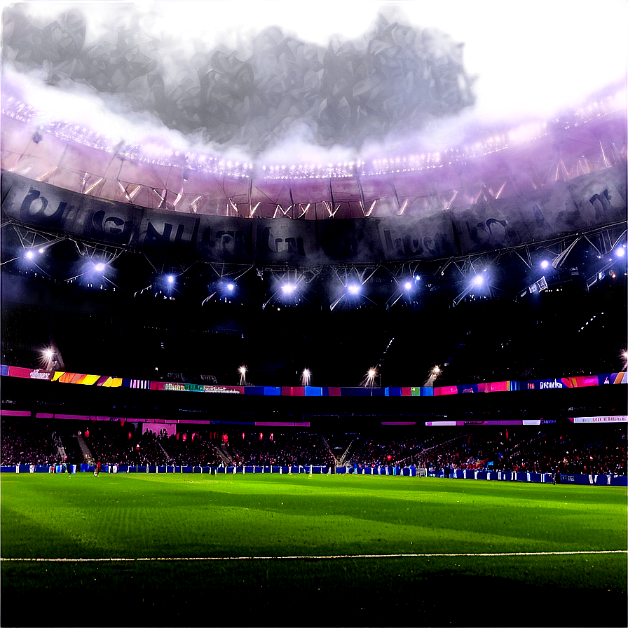 Foggy Soccer Stadium Atmosphere Png 94