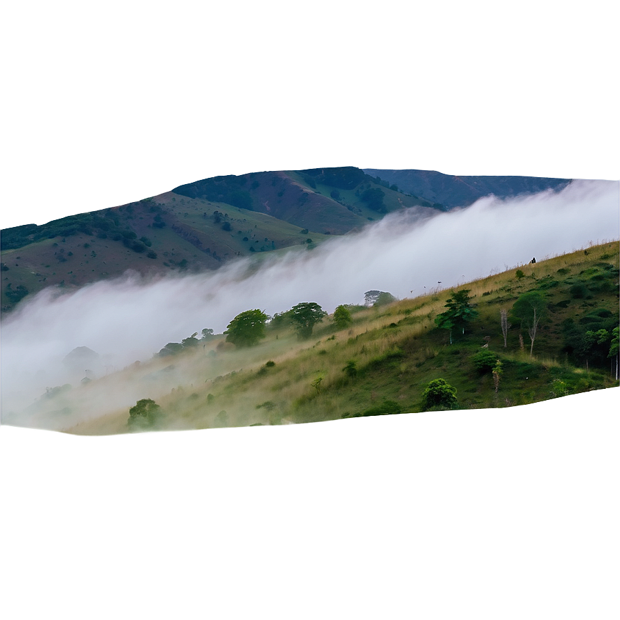 Foggy Valley PNG 05042024 PNG image with a transparent background, free high-resolution download