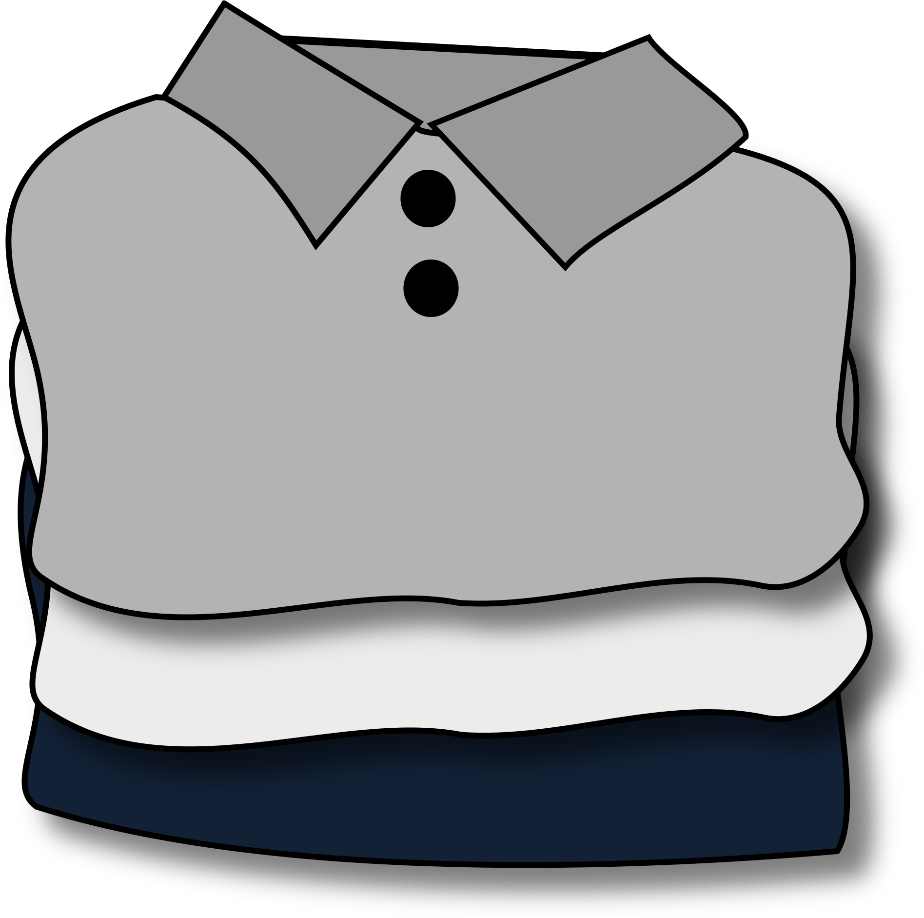 Folded Shirts Clipart