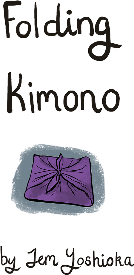 Folding Kimono Illustration