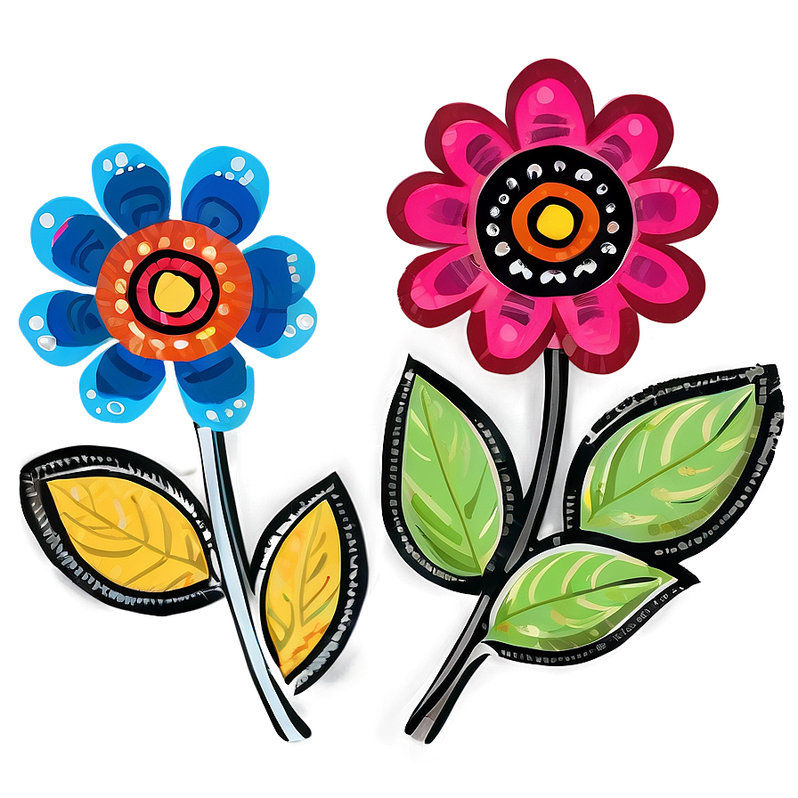 Folk Art Flower Cricut Png 77