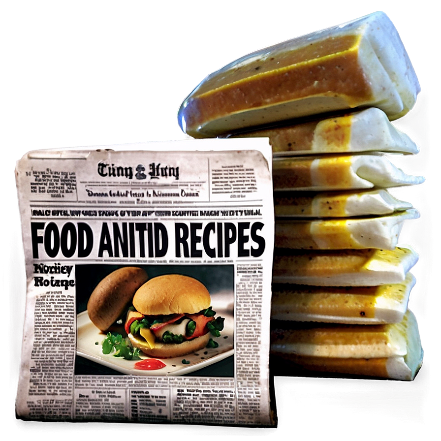 Food And Recipes Newspaper Png 43