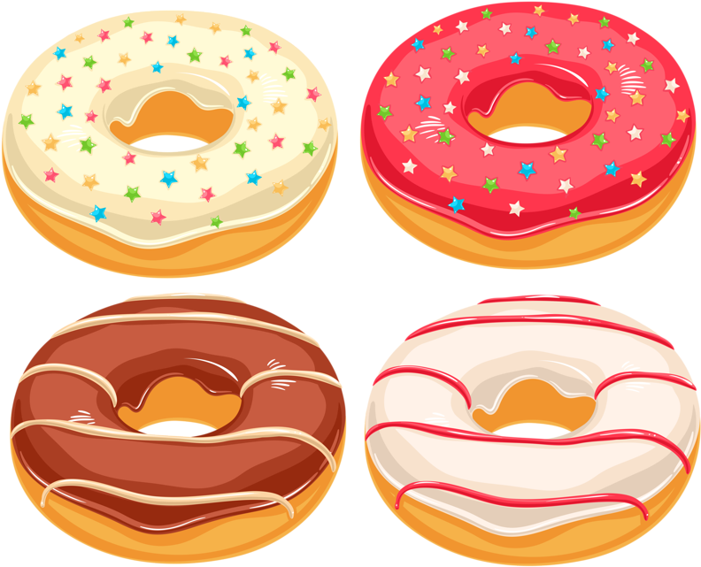 Food Clipart Donut - Clip Art Junk Food PNG with transparent background