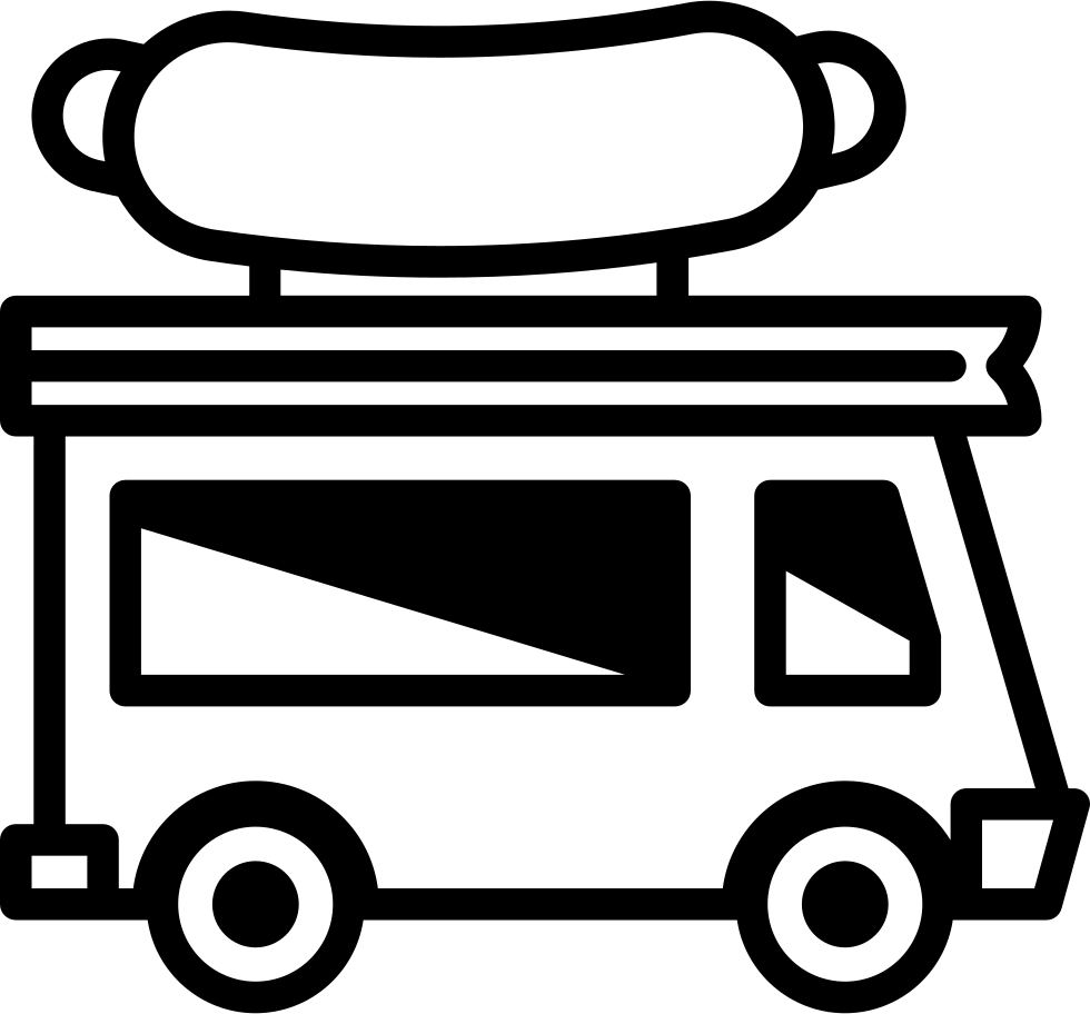 Food Truck Icon Outline