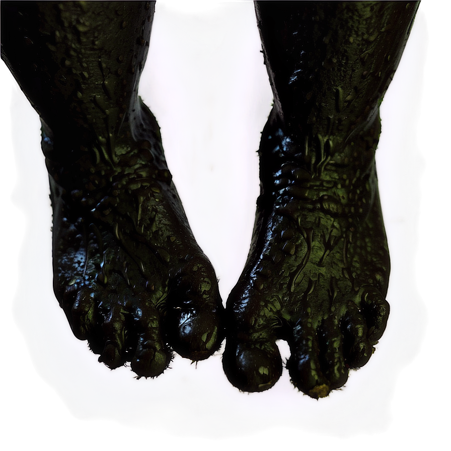 Foot in Mud Texture PNG saj PNG with transparent background