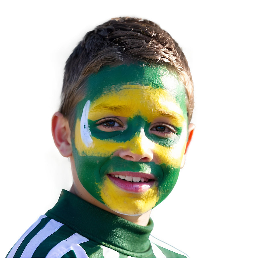 Football Fan Face Paint Png Ehb25