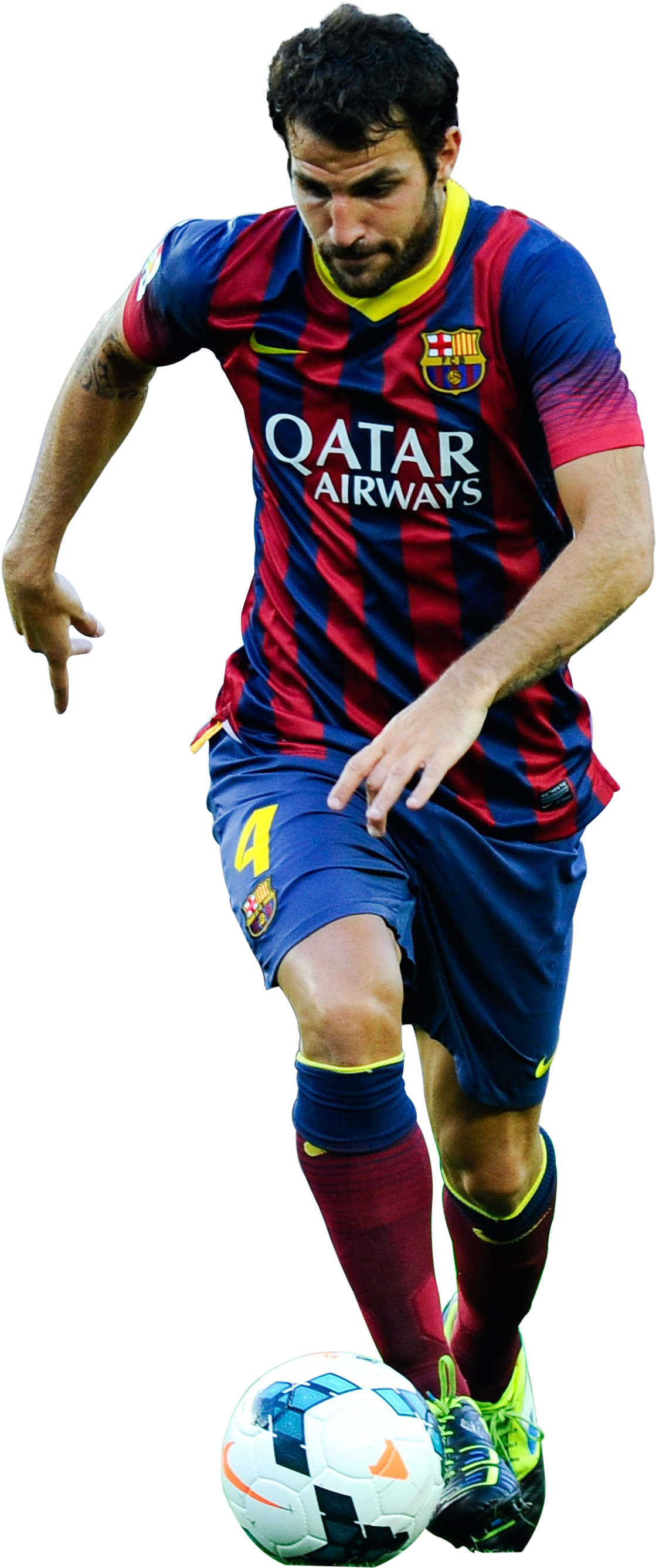 Cesc Fàbregas - Qatar Airways, HD Png Download PNG with transparent background
