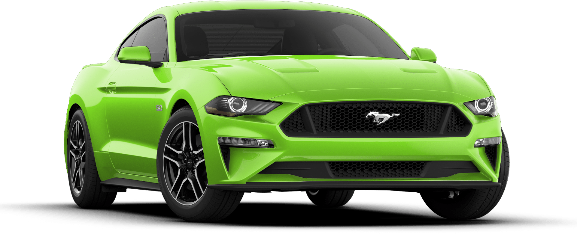 Ford Mustang Gt - Lime Green 2020 Mustang Gt, HD Png Download PNG with transparent background