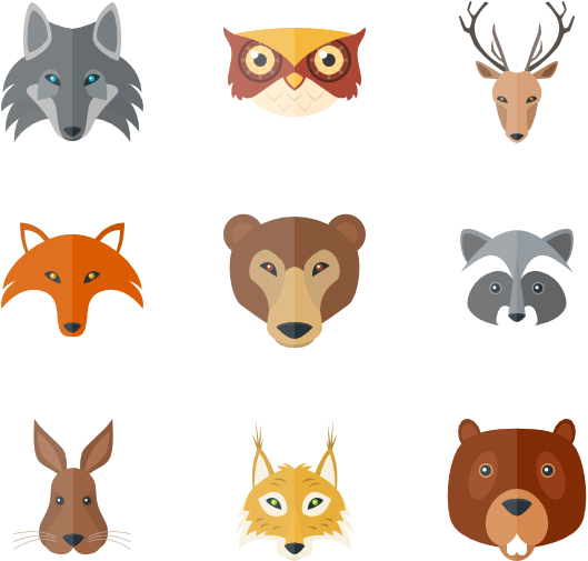 Forest_ Animal_ Faces_ Collection