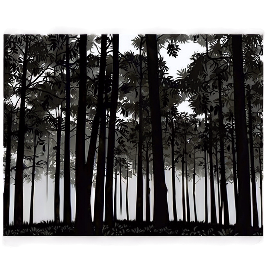 Forest Background Silhouette Png Mdo96