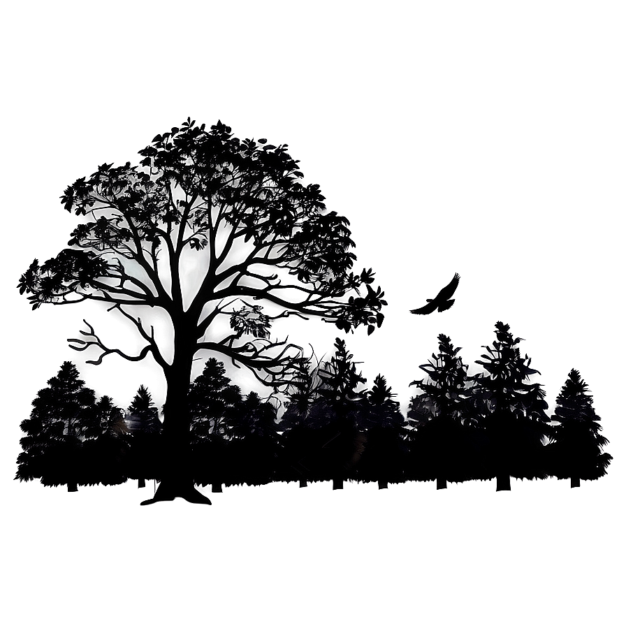 Forest Canopy Silhouette Png 94