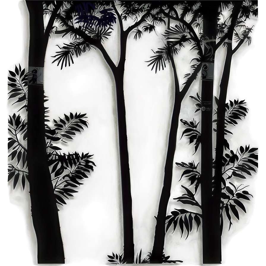 Forest Canopy Silhouette Png Qef