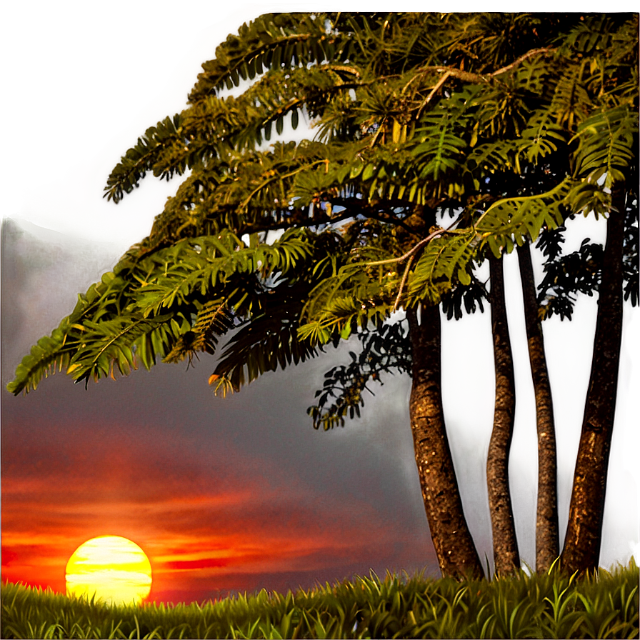 Forest Edge Sunset Png 46