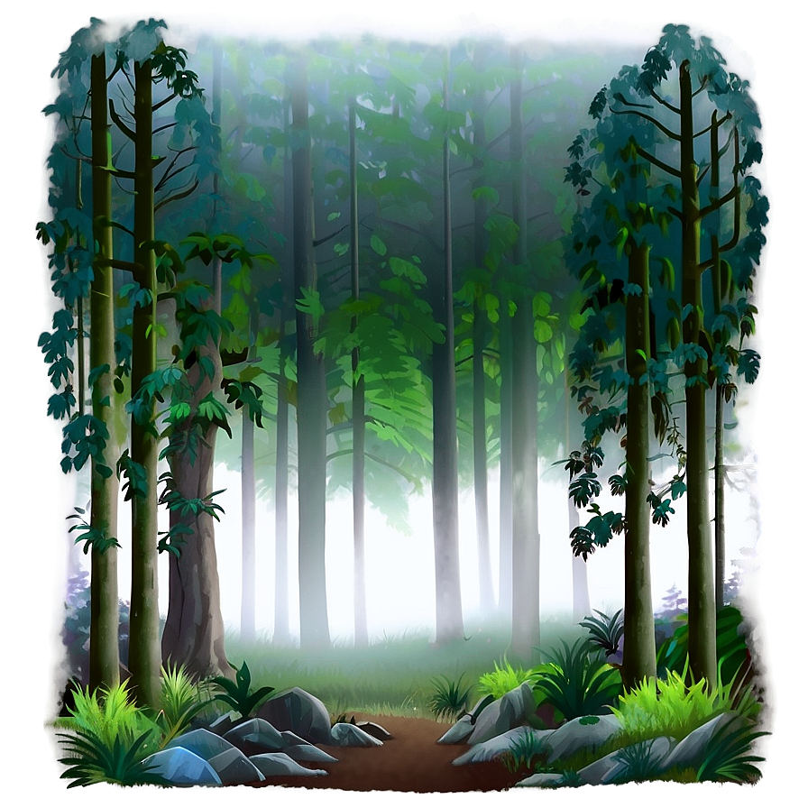 Forest Fog Png 05042024