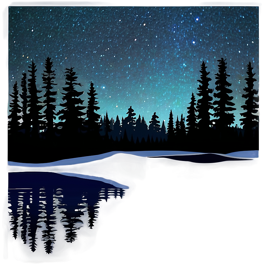 Forest Night Sky Clipart Png Cna