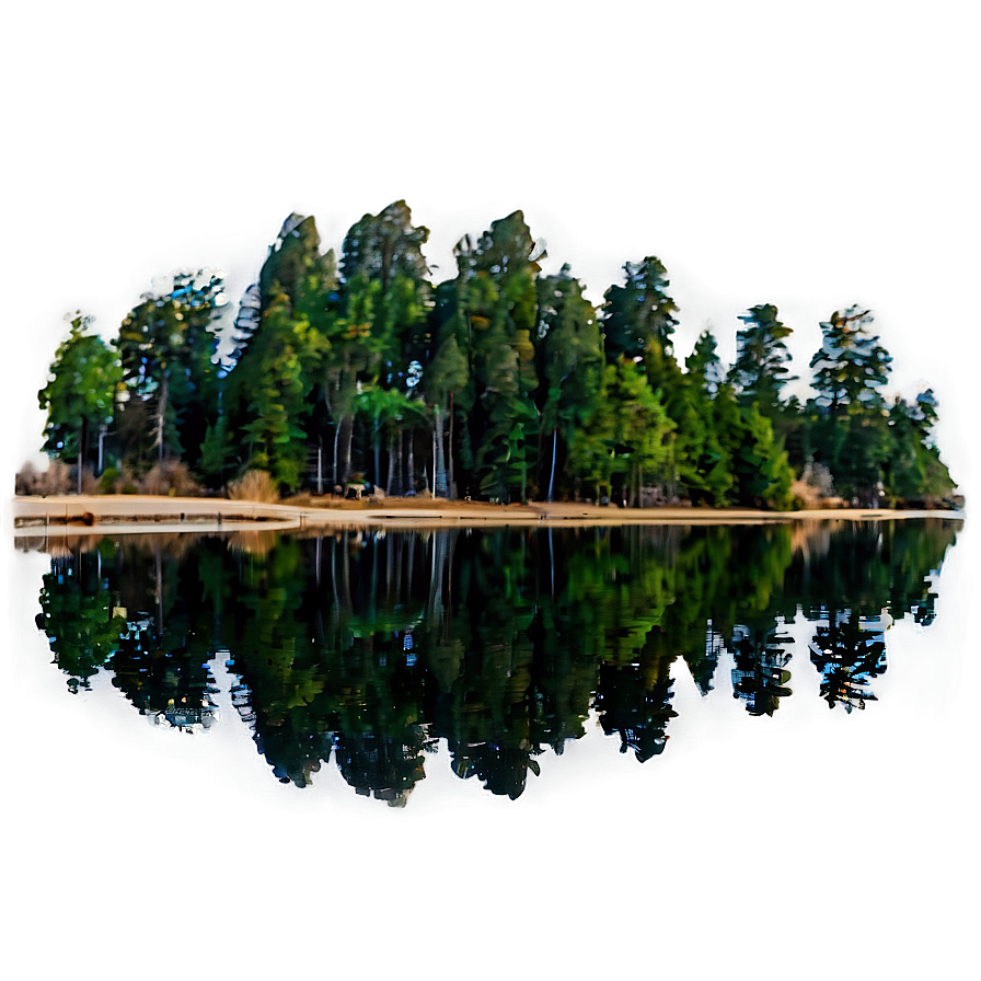 Forest Reflection Lake Png Uki76