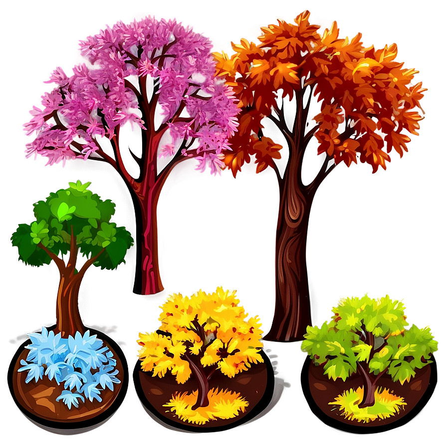 Forest Seasons Clipart Png 06262024