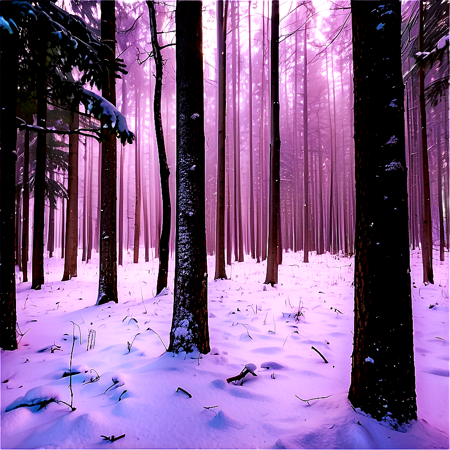 Forest Snowfall Serenity Png Sum55