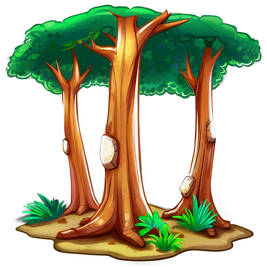 Forest Tree Trunk Png Bkv