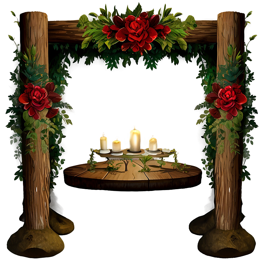 Forest Wedding Altar Png 06242024