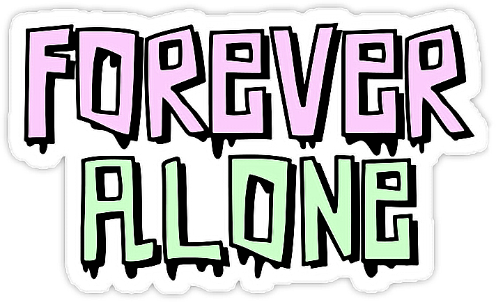 #tumblr #forever #alone #foreveralone #pink #freetoedit, HD Png Download PNG with transparent background