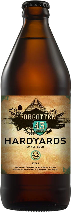 Forgotten43 Hardyards Beer Bottle PNG image with a transparent background, free high-resolution download