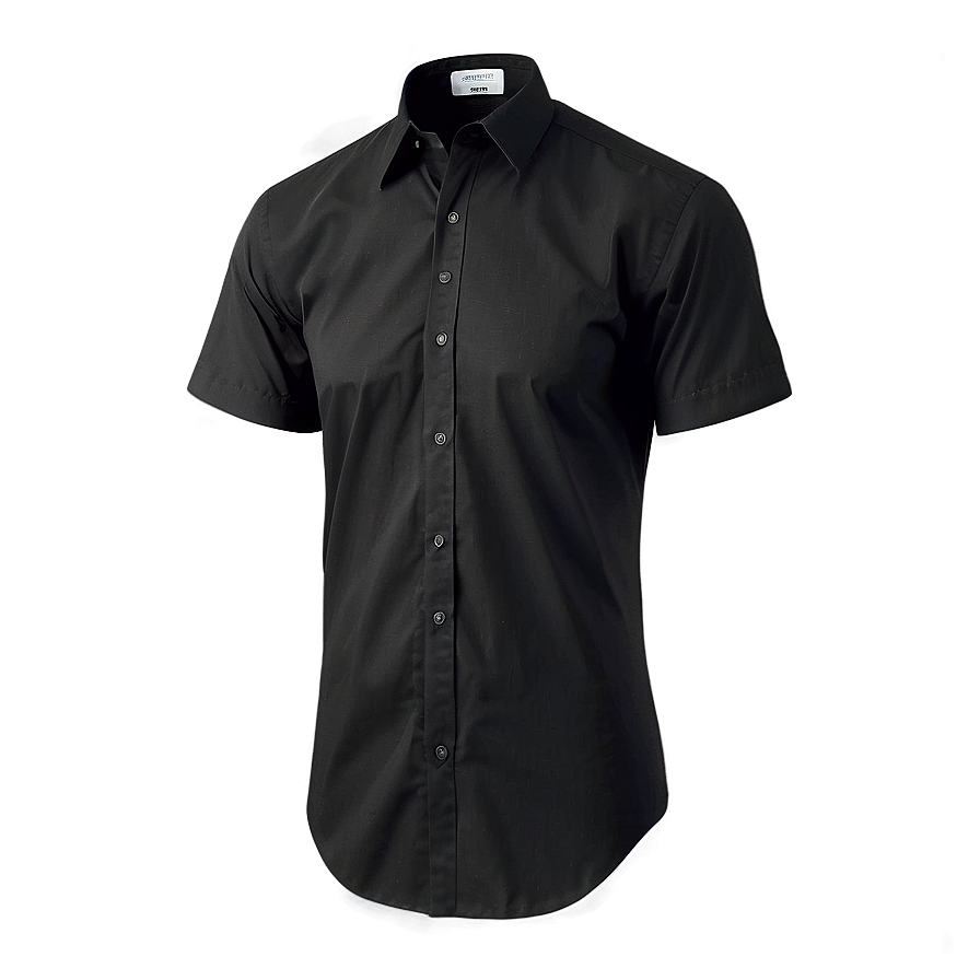Formal Black Shirt PNG 05252024 PNG with transparent background