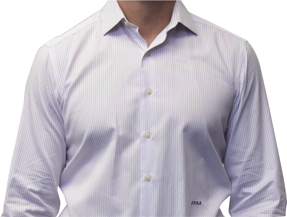 Lavender Stripe Shirt 140s 2 Ply Cotton - Formal Wear, HD Png Download PNG with transparent background