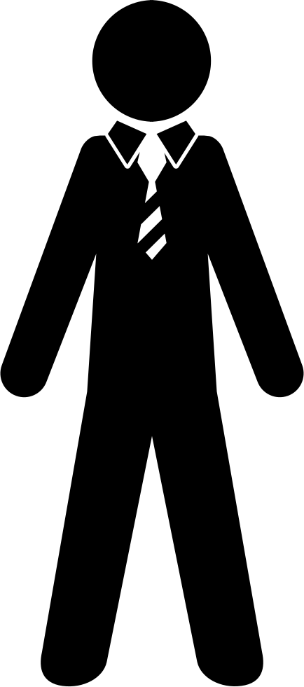 Formal Suit Icon Silhouette