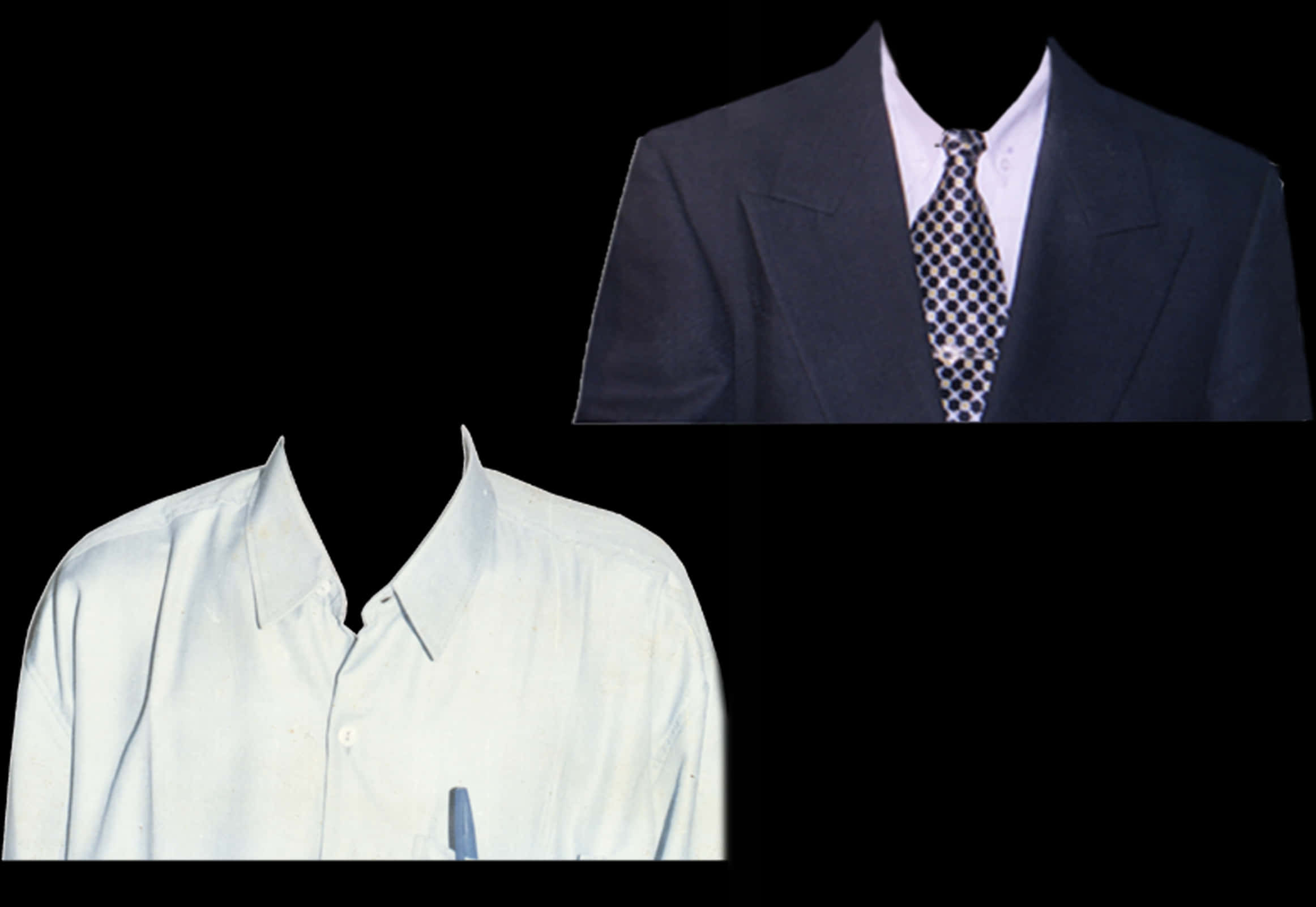 Formal Suitand Shirt Display