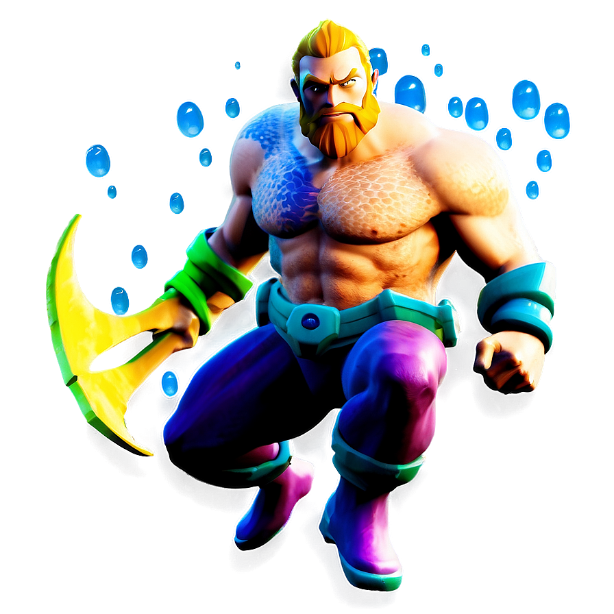 Fortnite Aquaman Challenge PNG jmp46 PNG with transparent background