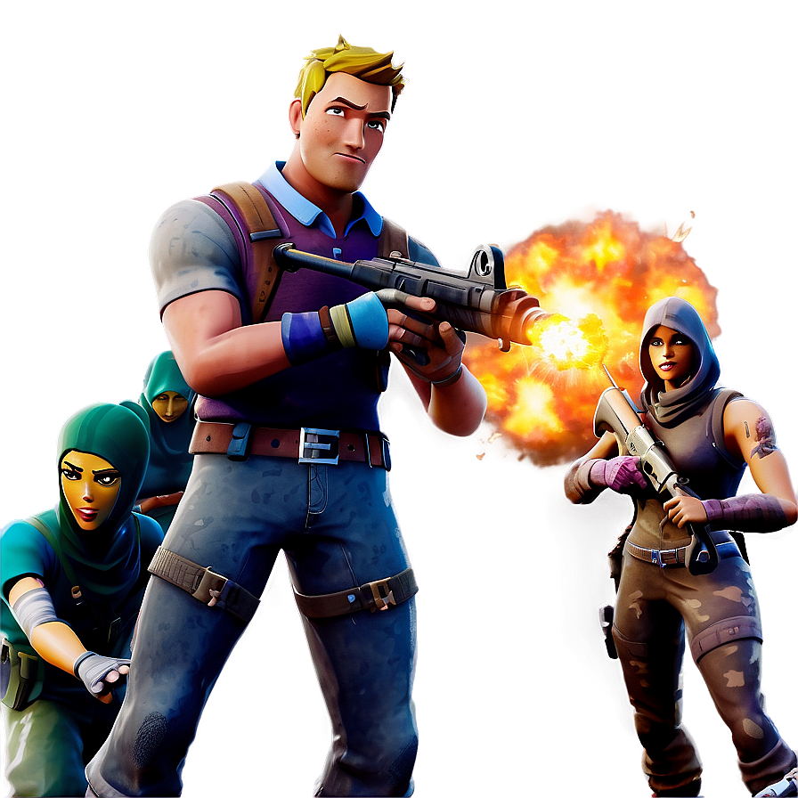 Fortnite Battle Scene PNG 05032024 PNG with transparent background