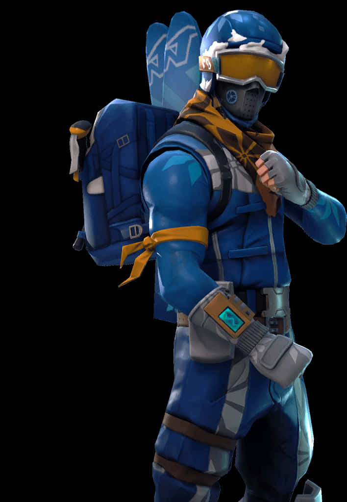 Fortnite Blue Outfit Character