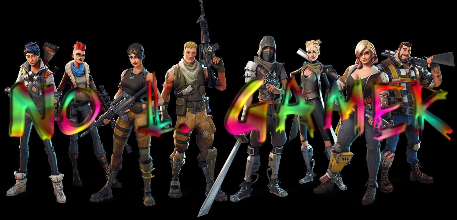 Fortnite Characters Non Gamer Graphic