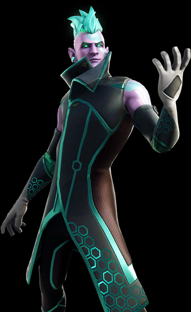 Fortnite Green Haired Character Pose