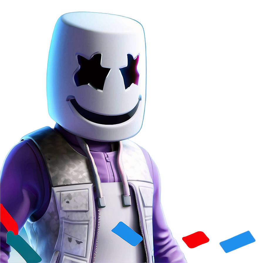 Fortnite Marshmello Live Event PNG 06252024 PNG image with a transparent background, free high-resolution download