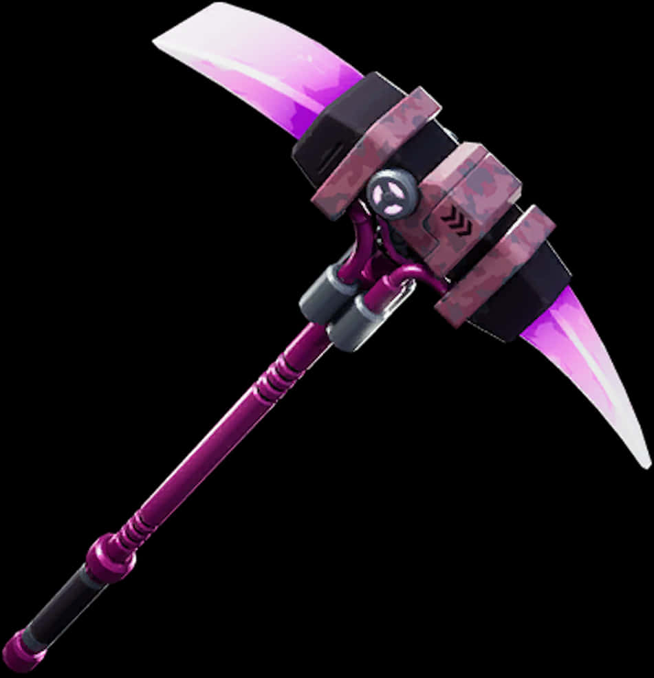 Fortnite Purple Glowing Pickaxe