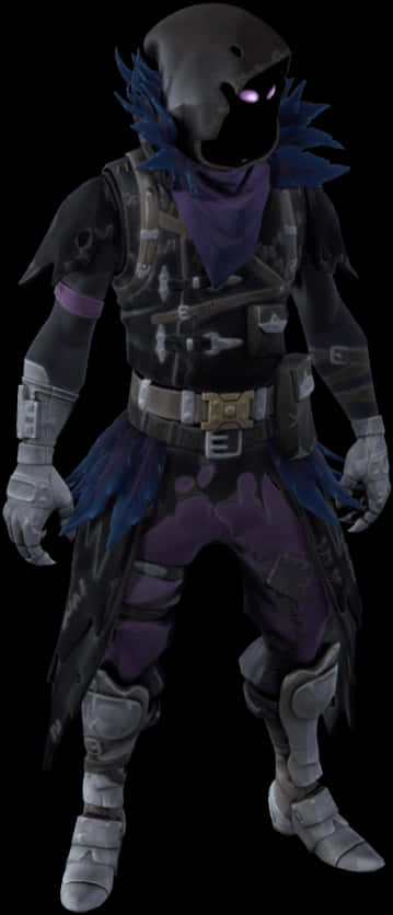Fortnite Raven Skin Character PNG with transparent background