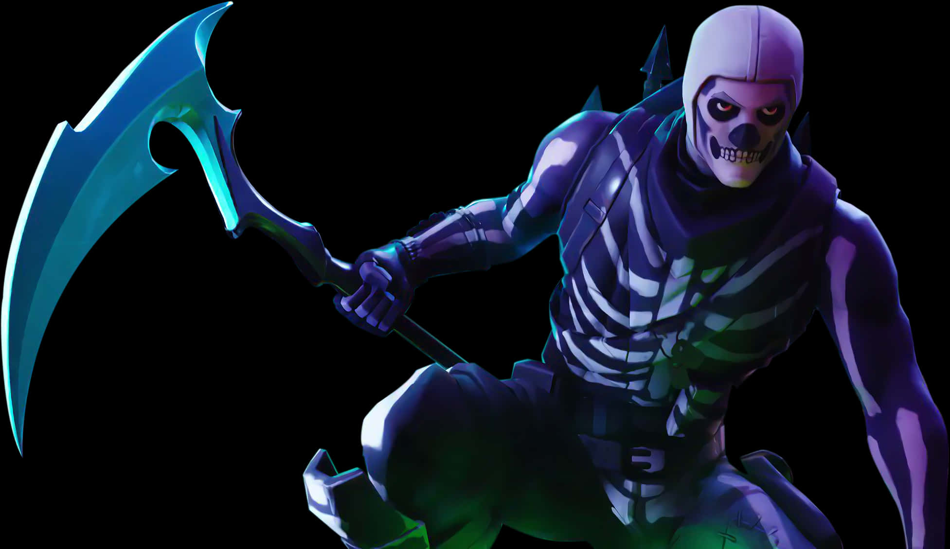 Fortnite Skull Trooper Outfitwith Scythe