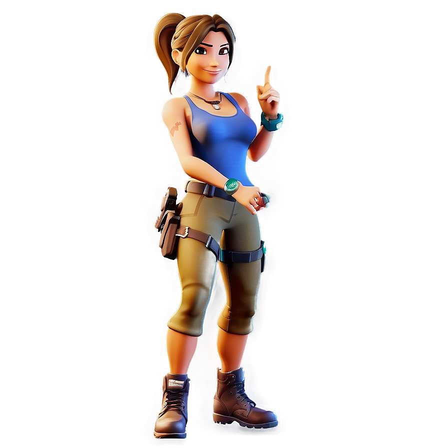 Fortnite Tomb Raider Lara Croft Challenge Png 97