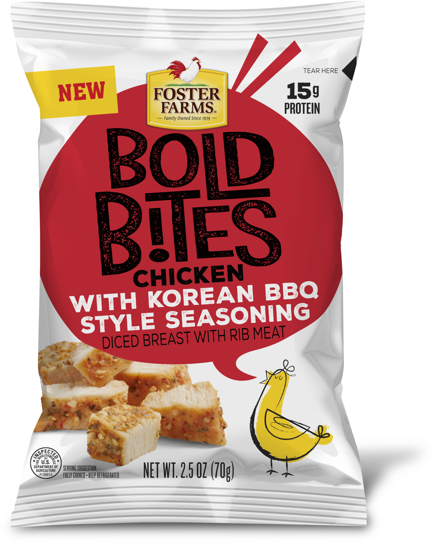 Foster Farms Bold Bites Korean B B Q Chicken Packaging