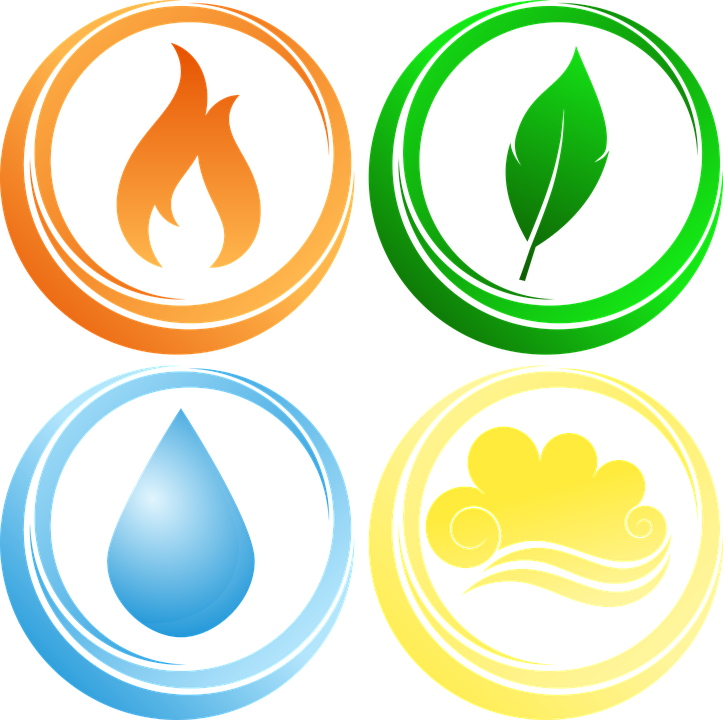 Four Elements Vector Illustration