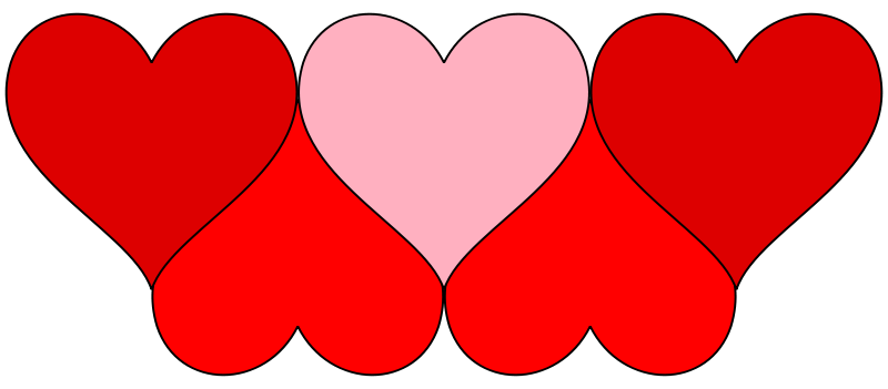 Four Hearts Graphic