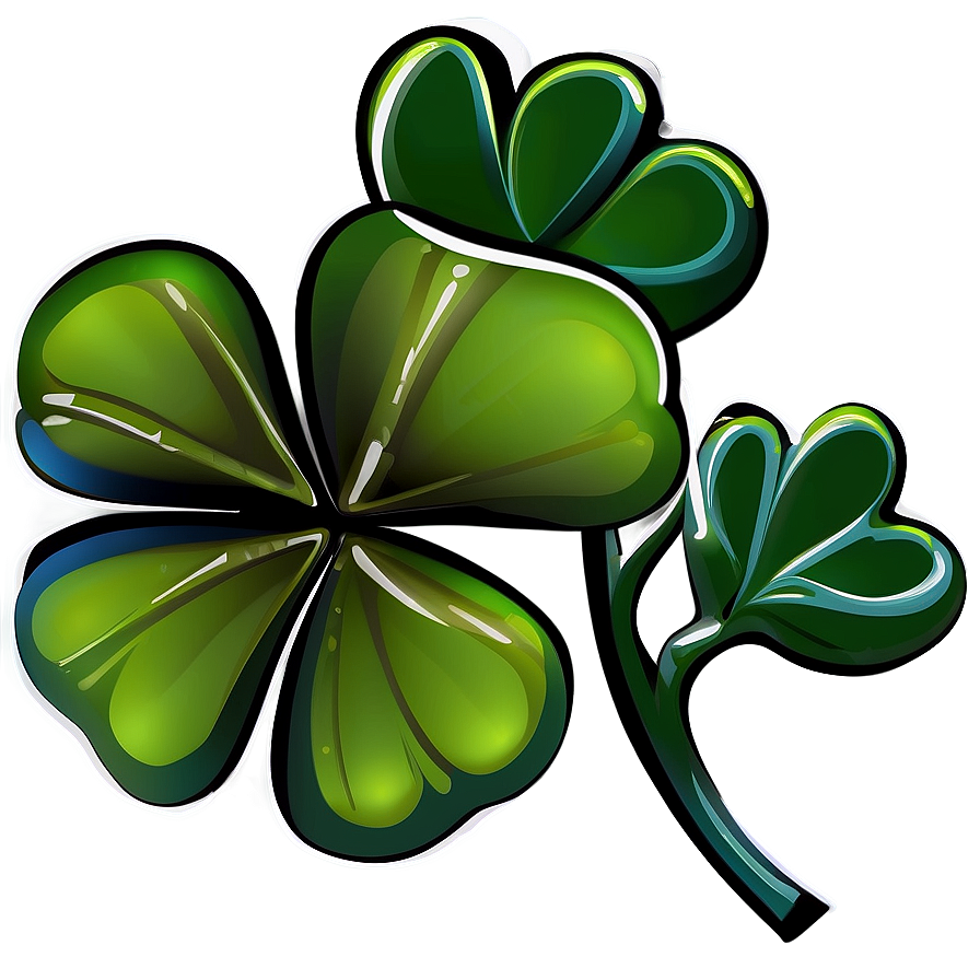 Four Leaf Clover Graphic PNG 05252024 PNG image with a transparent background, free high-resolution download