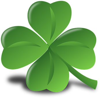 Four Leaf Clover Illustration 347x340 PNG image with a transparent background, free high-resolution download