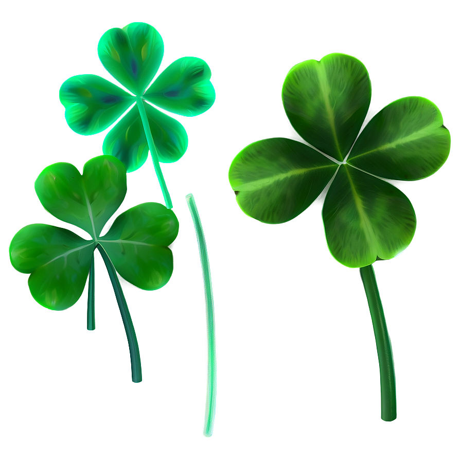 Four Leaf Clover Set Png Dwv