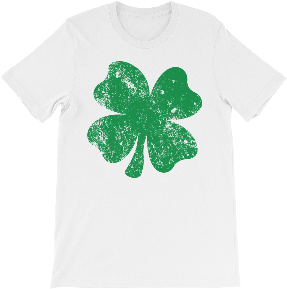 Four Leaf Clover Distressed - T Shirt Ted Bundy, HD Png Download PNG image with a transparent background, free high-resolution download