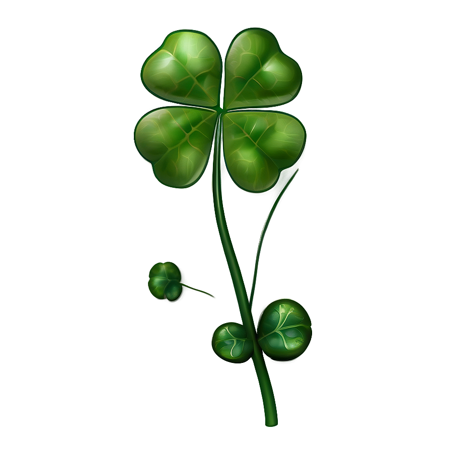 Four Leaf Clover With Stem Png Xcs19