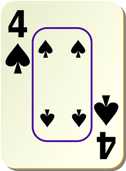 Four_of_ Spades_ Playing_ Card